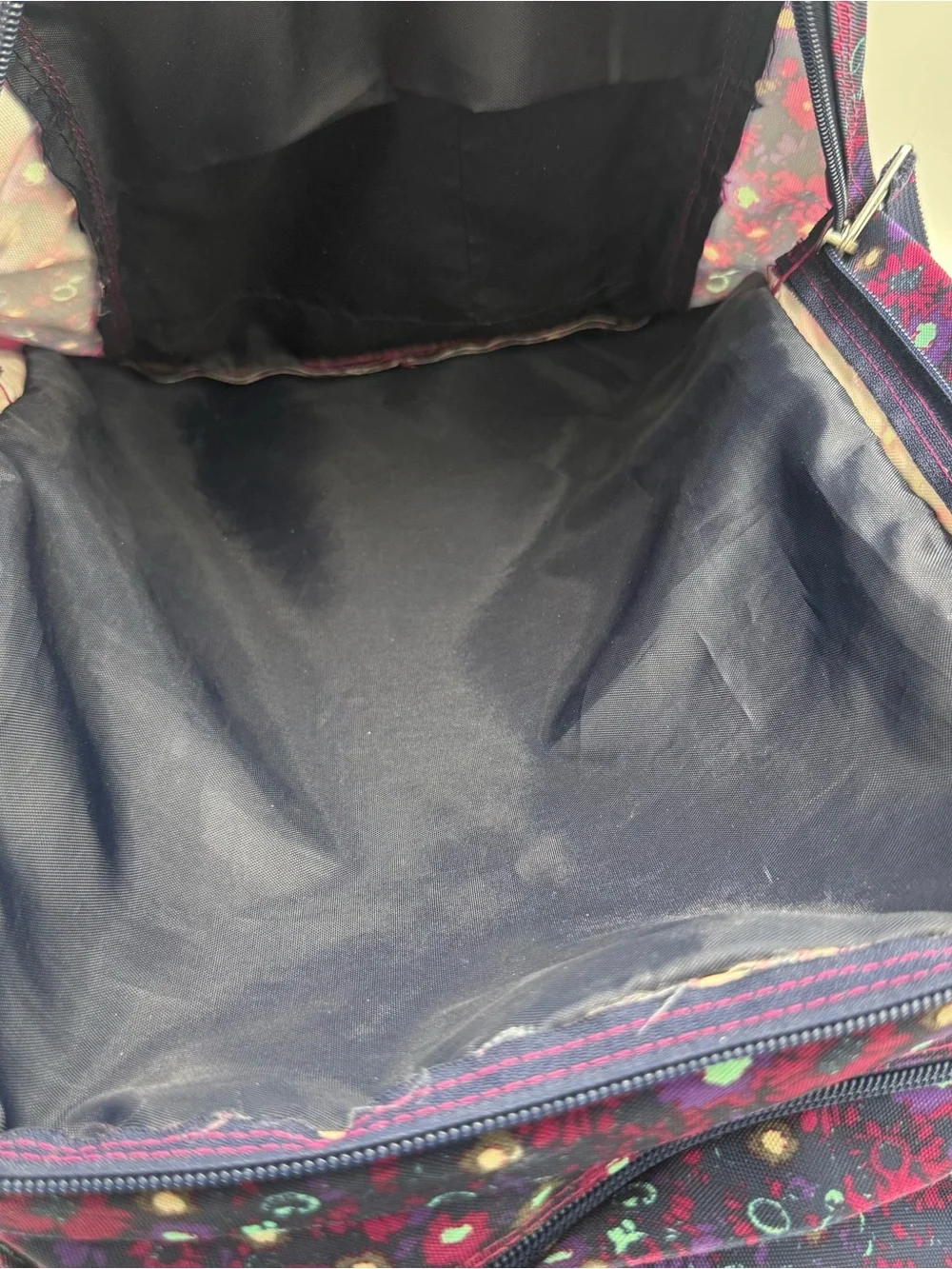Jansport Purple Floral Print Backpack